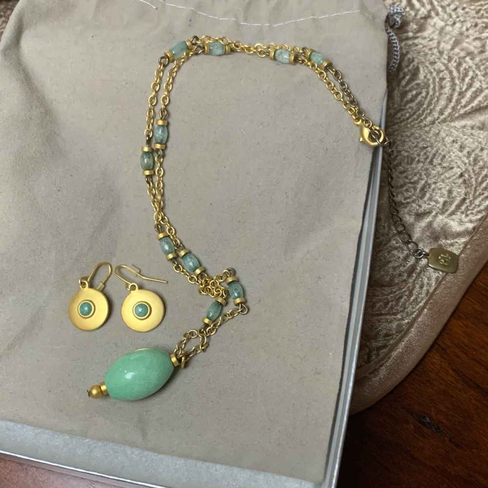 Ralph Lauren set of earrings and necklace